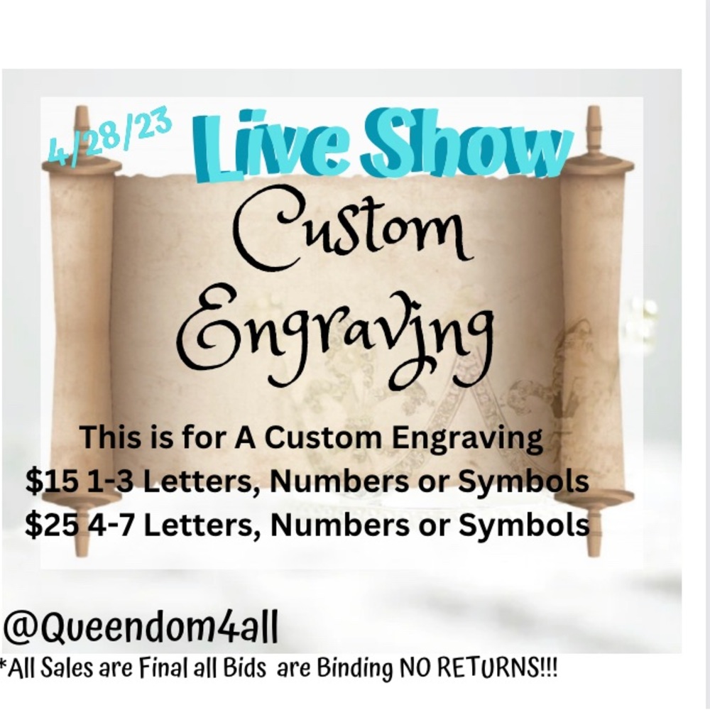 CUSTOM ENGRAVING